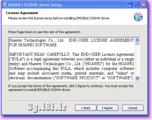 مراحل قدم بقدم نصب مودم جيبي EMOBILE Huawei D25HW روي Windows XP براي اتصال پورت USB به كامپيوتر-لپ تاپ