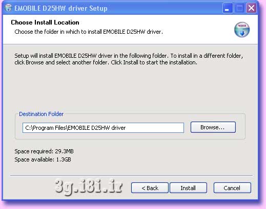 مراحل قدم بقدم نصب مودم جيبي EMOBILE Huawei D25HW روي Windows XP براي اتصال پورت USB به كامپيوتر-لپ تاپ