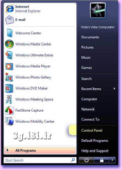 نحوه راه اندازي واي فاي WiFi در Windows Vista براي اتصال به روتر جيبي Hame MPR-A1