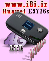 مودم جيبي ده كاربره با سرعت 150 مگا بيت بر ثانيه و باطري 3 آمپري Huawei مدل E5776 4G LTE با سيمكارت داخلي و پشتيباني از همه اپراتور هاي نسل سوم و چهارم ايرانسل و رايتل و همراه اول