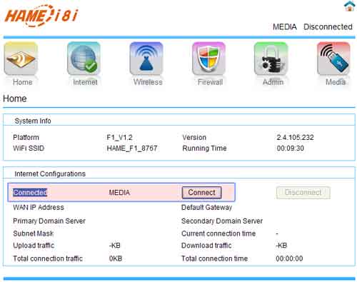 تنظيمات روتر جيبي Hame F2 جهت تبديل به سرور dlna