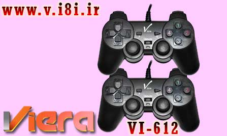 فروشگاه اينترنتي كبوتر-شركت ويرا-Game Pad گيم پد دوبل شوك داركامپيوتر-مدل: VI-612