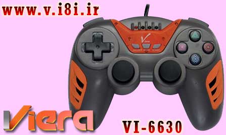 فروشگاه اينترنتي كبوتر-شركت ويرا-Game Pad گيم پد شوك دار تك نفره كامپيوتر-مدل: VI-6630