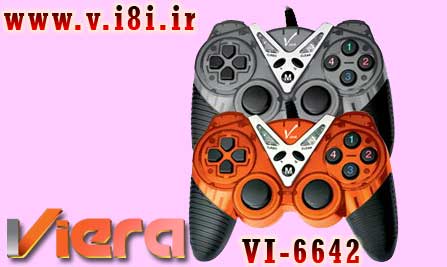 فروشگاه اينترنتي كبوتر-شركت ويرا-Game Pad گيم پد دوبل شوك داركامپيوتر-مدل: VI-6642