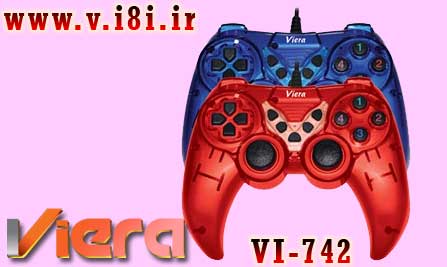 فروشگاه اينترنتي كبوتر-شركت ويرا-Game Pad گيم پد دوبل شوك داركامپيوتر-مدل: VI-742