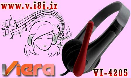 فروشگاه اينترنتي كبوتر-شركت ويرا-headset هدست-هدفون كامپيوتر-مدل: VI-4205