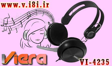 فروشگاه اينترنتي كبوتر-شركت ويرا-headset هدست-هدفون كامپيوتر-مدل: VI-4235