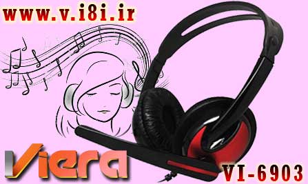 فروشگاه اينترنتي كبوتر-شركت ويرا-headset هدست-هدفون كامپيوتر-مدل: VI-6903