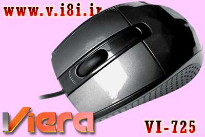 موس سيم دار اپتيكال نوري با سيم و رابط يو اس بي توليد شده توسط شركت ويرا،مدل: VI-725