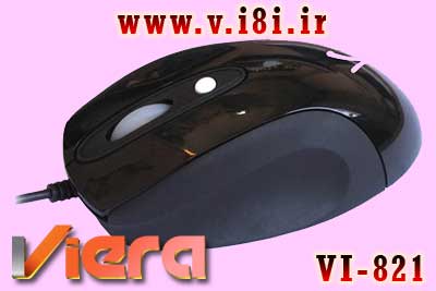 موس سيم دار اپتيكال نوري با سيم و رابط يو اس بي توليد شده توسط شركت ويرا،مدل: مدل VI-821