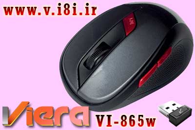 موس بي سيم بلوتوث دار اپتيكال نوري با باطري داخلي توليد شده توسط شركت ويرا،مدل: مدل VI-865W