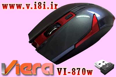 موس بي سيم بلوتوث دار اپتيكال نوري با باطري داخلي توليد شده توسط شركت ويرا،مدل: مدل VI-870W